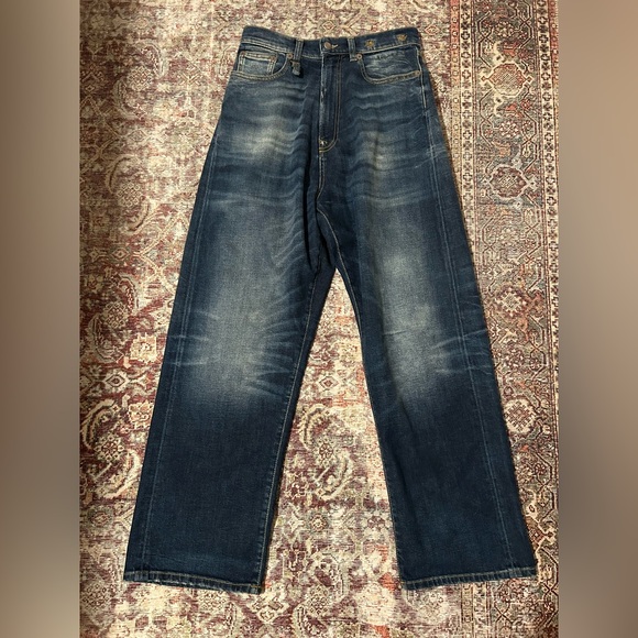 R13 Venti Jean in Ansel Blue Wide Leg Baggy Sz 24 - Picture 7 of 14